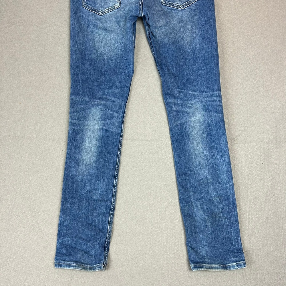 Jack & Jones Jeans Glenn Slim Fit Stretch Mens 32x34 Medium Blue Denim - Picture 13 of 16